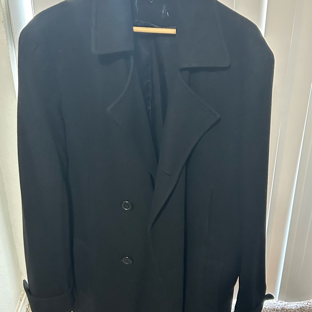 Black pea coat